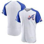 Atlanta Braves Blank White 2023 City Connect Flex Base Stitched  Baseball Jersey