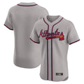 Atlanta Braves Gray Limited Elite Home Game Blank Player Stitched Baseball Jersey