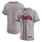 Atlanta Braves Gray Limited Elite Home Game Blank Player Stitched Baseball Jersey