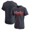 Atlanta Braves Navy Alternate Elite Baseball Jersey