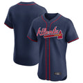 Atlanta Braves Navy Limited Elite Home Game Blank Player Stitched Baseball Jersey