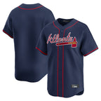 Atlanta Braves Navy Limited Home Game Blank Player Stitched Baseball Jersey