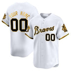Atlanta Braves Peaches nâ€?Cream Vapor Premier Limited Custom Jersey â€?White Baseball Jersey