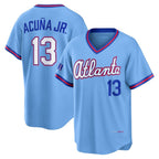 Atlanta Braves #13 Ronald Acuña Jr. Powder Blue 2026 City Connect Stadium Baseball Jersey