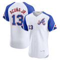 Atlanta Braves #13 Ronald Acuña Jr. White City Connect Elite Baseball Jersey