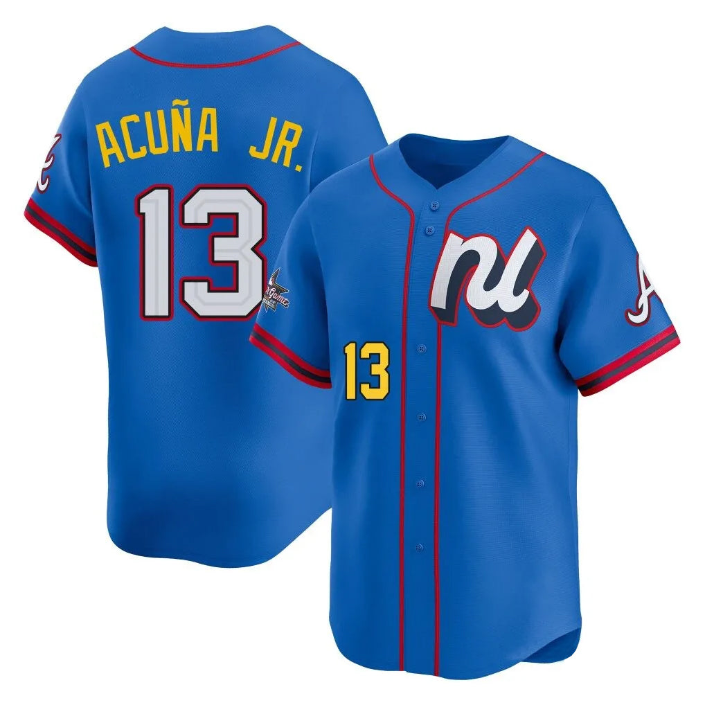 Atlanta Braves #13 Ronald Acuna Jr Player Royal National League All-Star Edition Game Stitched Baseball Jersey