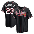 Atlanta Braves #23 Michael Harris II Player Black Fashion Out Game Stitched Baseball Jersey