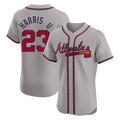 Atlanta Braves #23 Michael Harris II Player Gray Limited Elite Home Game Stitched Baseball Jersey