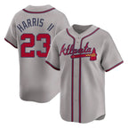 Atlanta Braves #23 Michael Harris II Player Gray Limited Home Game Stitched Baseball Jersey