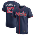 Atlanta Braves #23 Michael Harris II Player Navy Limited Elite Home Game Stitched Baseball Jersey