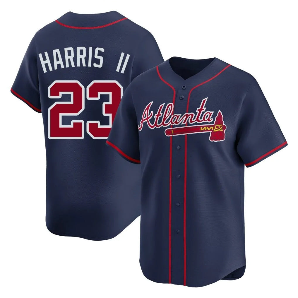 Atlanta Braves #23 Michael Harris II Player Navy Limited Home Game Stitched Baseball Jersey