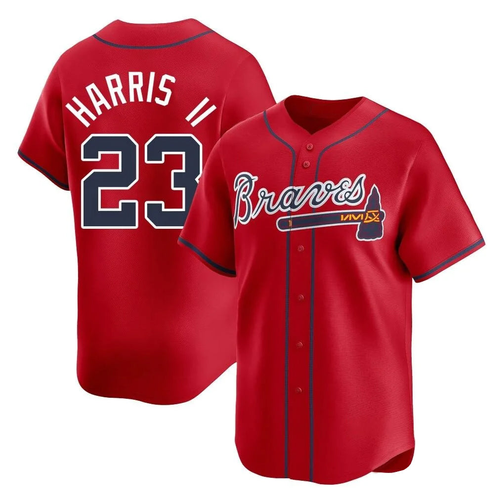 Atlanta Braves #23 Michael Harris II Player Red Limited Home Game Stitched Baseball Jersey