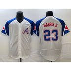 Atlanta Braves #23 Michael Harris II White 2023 City Connect Flex Base Stitched Baseball Jersey