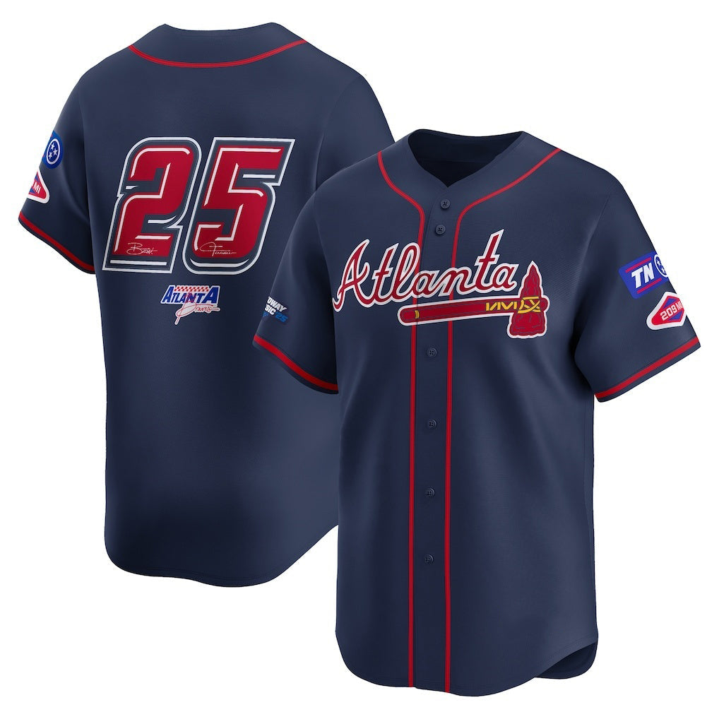 Atlanta Braves #25 Navy 2025 Speedway Classic Alternate Limited Baseball Jersey