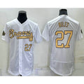 Atlanta Braves #27 Austin Riley Number White 2022 All Star Stitched Flex Baseball Jersey