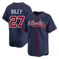 Atlanta Braves #27 Austin Riley Player Navy Limited Home Game Stitched Baseball Jersey
