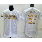 Atlanta Braves #27 Austin Riley White 2022 All Star Stitched Flex Baseball Jersey