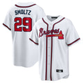 Atlanta Braves #29 John Smoltz Player White Home Game Stitched Baseball Jersey