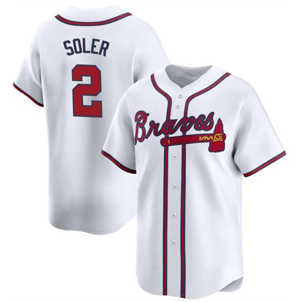 Atlanta Braves #2 Jorge Soler White 2024 Home Limited Stitched Baseball Jersey