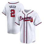 Atlanta Braves #2 Jorge Soler White 2024 Home Limited Stitched Baseball Jersey