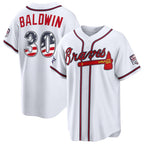 Atlanta Braves #30 Drake Baldwin 2026 All-Star Edition Stars & Stripes White Stadium Baseball Jersey