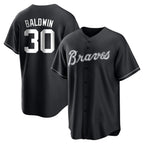 Atlanta Braves #30 Drake Baldwin Player Black Home Game Stitched Baseball Jersey