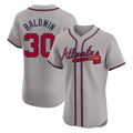 Atlanta Braves #30 Drake Baldwin Player Gray Limited Elite Home Game Stitched Baseball Jersey