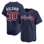 Atlanta Braves #30 Drake Baldwin Player Navy Limited Home Game Stitched Baseball Jersey