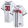 Atlanta Braves #31 Greg Maddux Player White Home Game Stitched Baseball Jersey