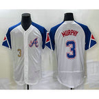 Atlanta Braves #3 Dale Murphy Number White 2023 City Connect Flex Base Stitched Baseball Jersey
