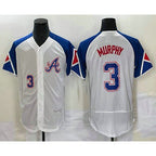 Atlanta Braves #3 Dale Murphy Number White 2023 City Connect Flex Base Stitched Baseball Jersey