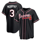 Atlanta Braves #3 Dale Murphy Player Black Fashion Out Game Stitched Baseball Jersey