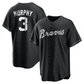 Atlanta Braves #3 Dale Murphy Player Black Home Game Stitched Baseball Jersey