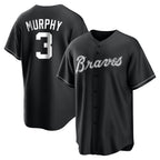 Atlanta Braves #3 Dale Murphy Player Black Home Game Stitched Baseball Jersey