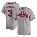 Atlanta Braves #3 Dale Murphy Player Gray Limited Home Game Stitched Baseball Jersey