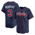 Atlanta Braves #3 Dale Murphy Player Navy Limited Home Game Stitched Baseball Jersey