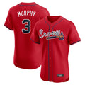 Atlanta Braves #3 Dale Murphy Player Red Limited Elite Home Game Stitched Baseball Jersey
