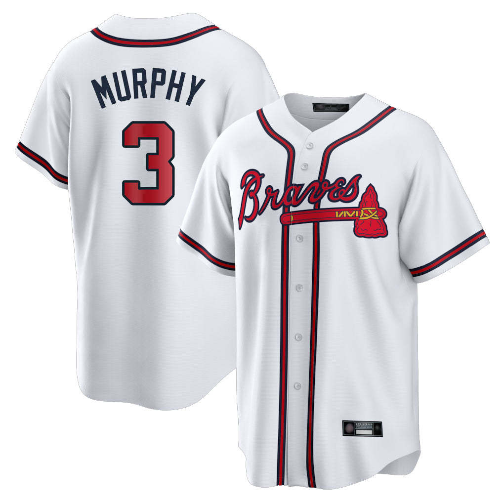 Atlanta Braves #3 Dale Murphy Player White Home Game Stitched Baseball Jersey