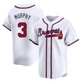 Atlanta Braves #3 Dale Murphy Player White Limited Home Game Stitched Baseball Jersey