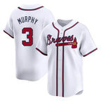 Atlanta Braves #3 Dale Murphy Player White Limited Home Game Stitched Baseball Jersey