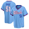Atlanta Braves #51 Chris Sale Powder Blue 2026 City Connect Stadium Baseball Jersey