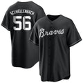 Atlanta Braves #56 Spencer Schwellenbach Player Black Home Game Stitched Baseball Jersey