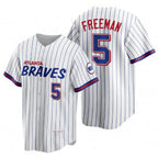 Atlanta Braves #5 Freddie Freeman White 2021 City Connect Stitched Baseball Jersey