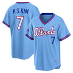 Atlanta Braves #7 Ha-Seong Kim Powder Blue 2026 City Connect Stadium Baseball Jersey