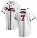 Atlanta Braves #7 Jurickson Profar White 2025 Cool Base Stitched Baseball Jersey