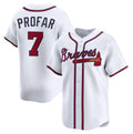 Atlanta Braves #7 Jurickson Profar White 2025 Home Limited Stitched Baseball Jersey