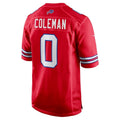 B.Bills #0 Keon Coleman Red Alternate Game Stitched Football American Jersey