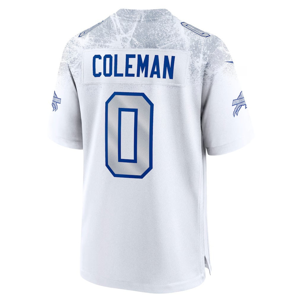 B.Bills #0 Keon Coleman White 2025 Rivalries Collection Game Stitched Football American Jersey