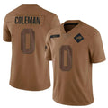 B.Bills #0 Keon Coleman Player Brown Salute To Service Limited Football Jerseys