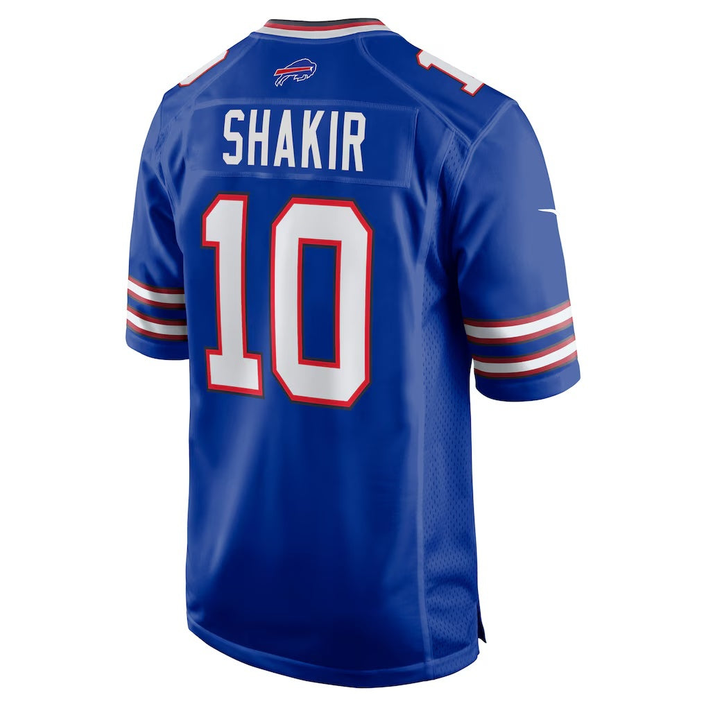 B.Bills #10 Khalil Shakir Royal Game Stitched Football American Jersey